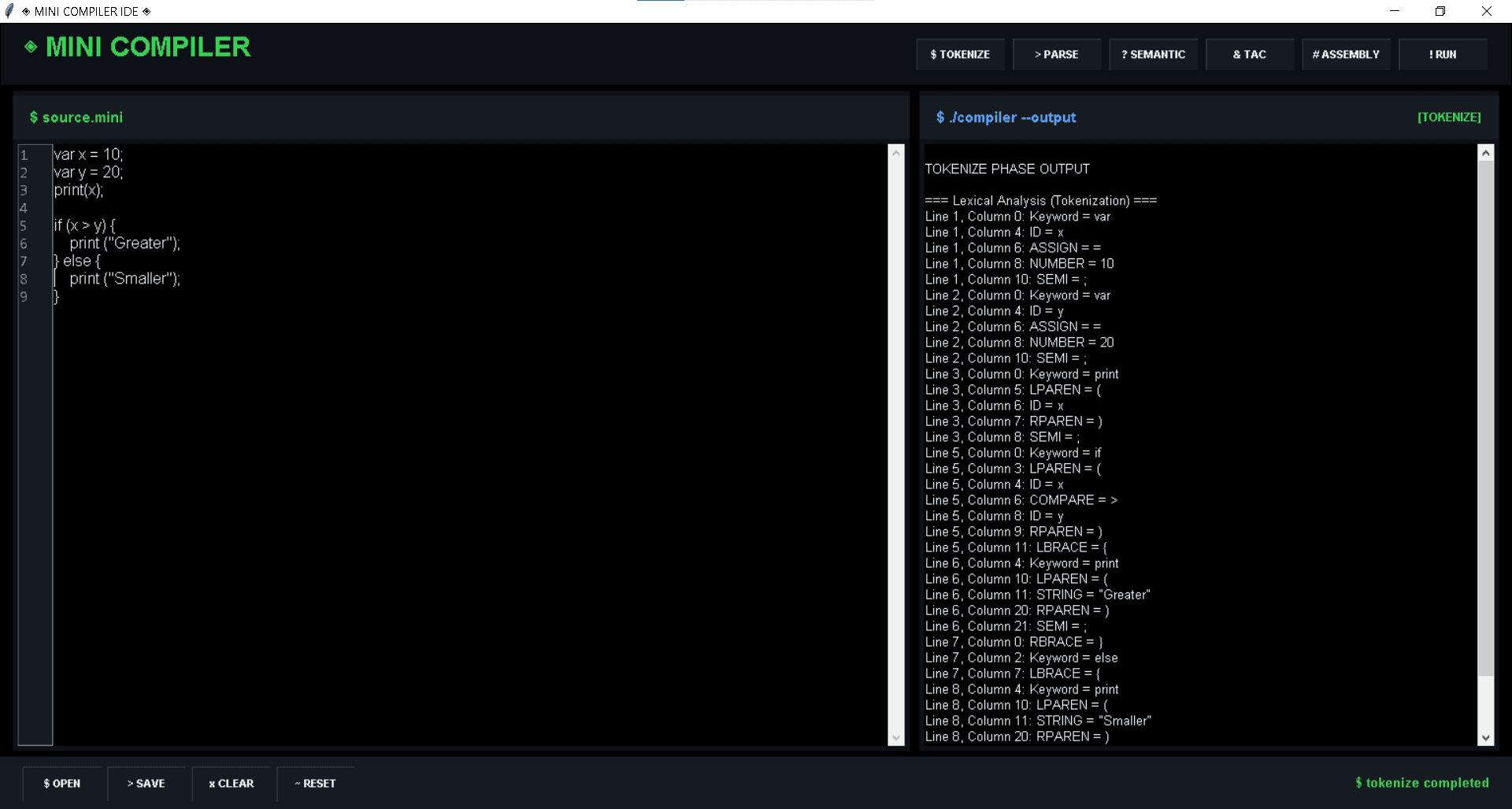 Mini C Compiler project cover